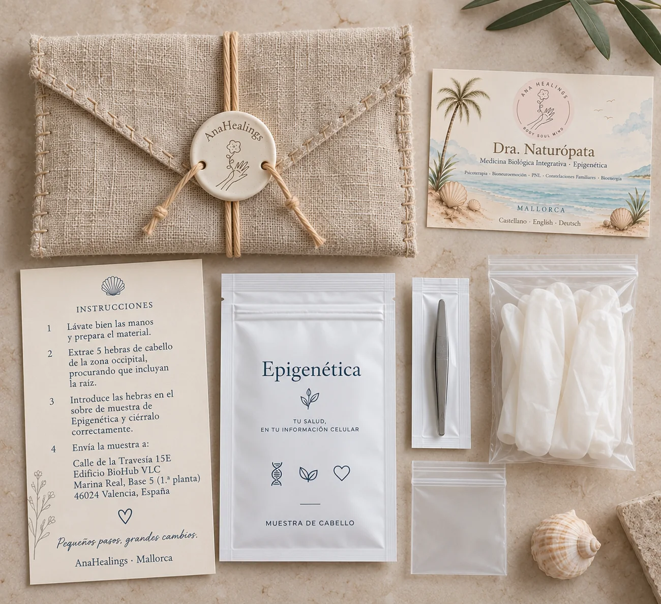 Kit de muestra capilar de AnaHealings para el estudio de epigenética